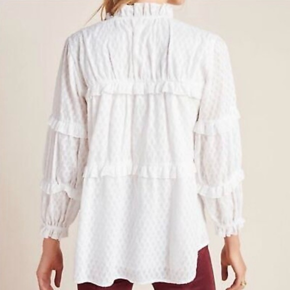 Anthropologie | Maeve | Angela Ruffled Peasant Blouse - Picture 2 of 9
